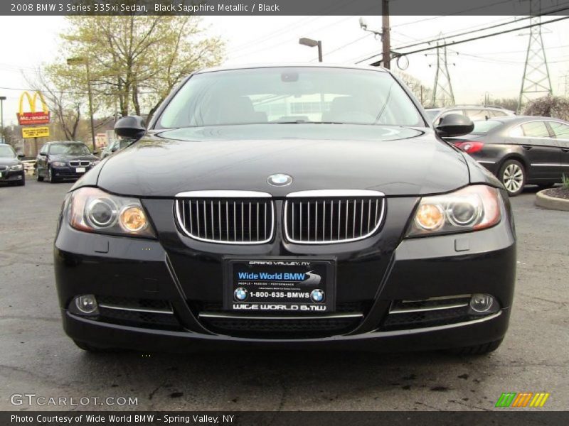 Black Sapphire Metallic / Black 2008 BMW 3 Series 335xi Sedan