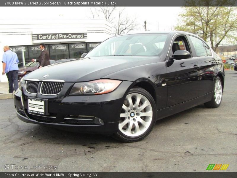 Black Sapphire Metallic / Black 2008 BMW 3 Series 335xi Sedan