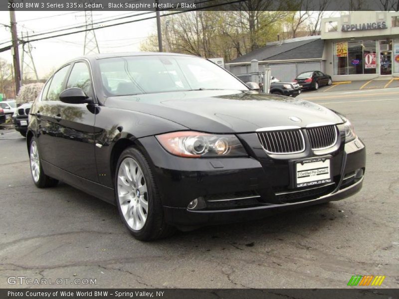 Black Sapphire Metallic / Black 2008 BMW 3 Series 335xi Sedan