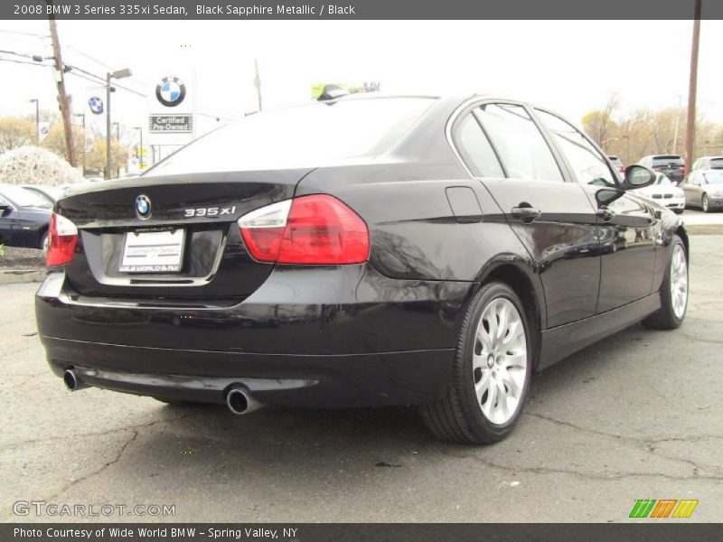 Black Sapphire Metallic / Black 2008 BMW 3 Series 335xi Sedan