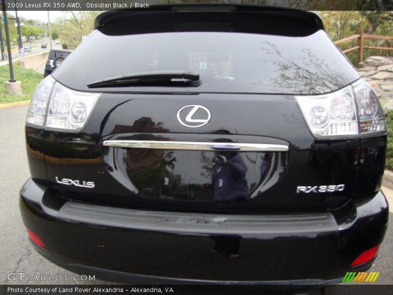 Obsidian Black / Black 2009 Lexus RX 350 AWD