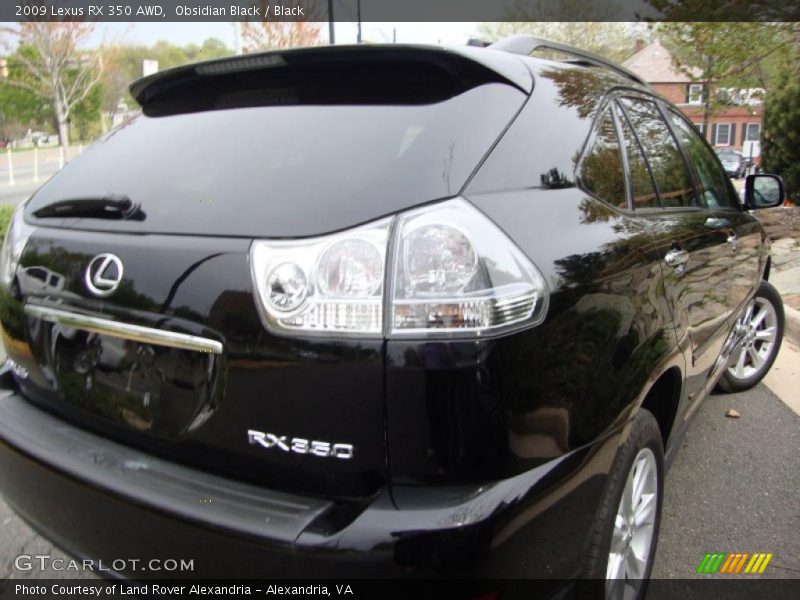 Obsidian Black / Black 2009 Lexus RX 350 AWD