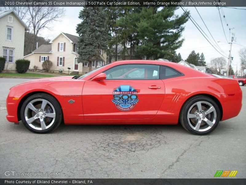  2010 Camaro SS Coupe Indianapolis 500 Pace Car Special Edition Inferno Orange Metallic