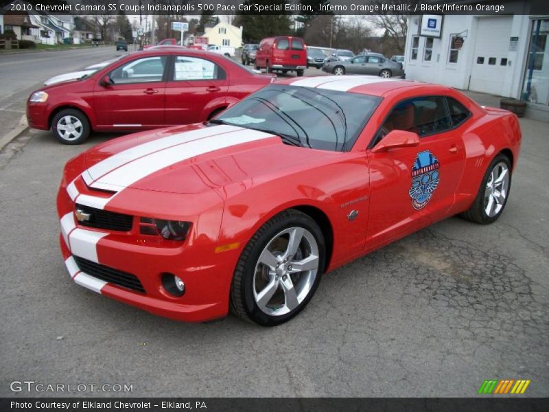 Front 3/4 View of 2010 Camaro SS Coupe Indianapolis 500 Pace Car Special Edition