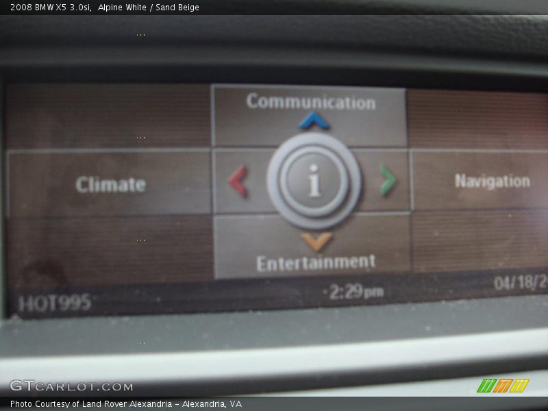 Alpine White / Sand Beige 2008 BMW X5 3.0si