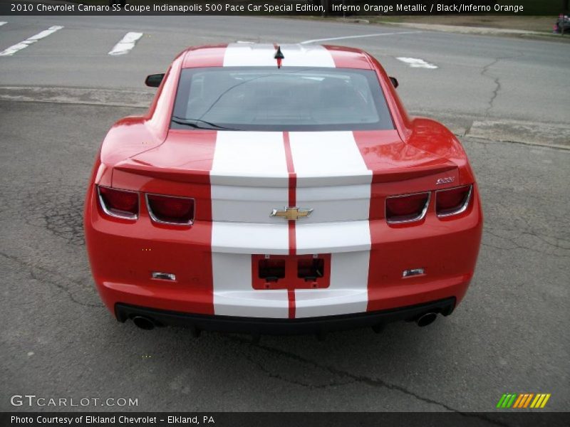  2010 Camaro SS Coupe Indianapolis 500 Pace Car Special Edition Inferno Orange Metallic