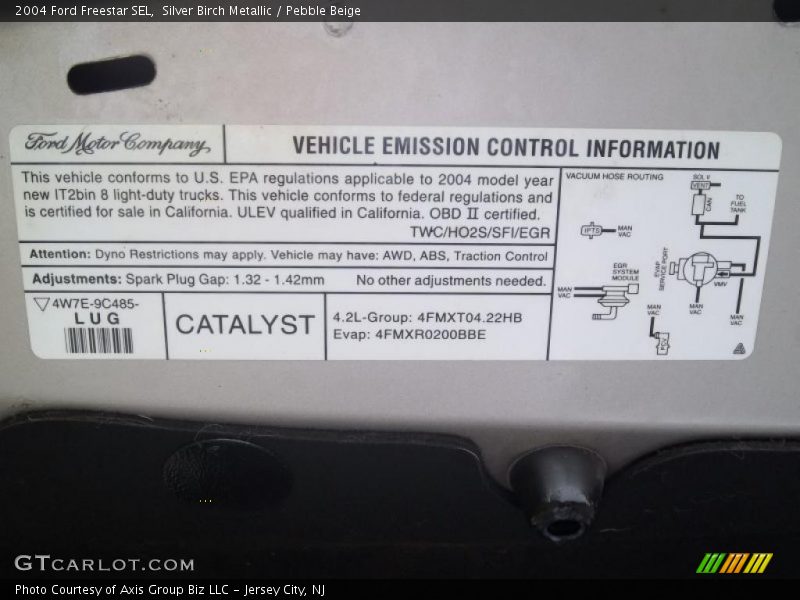 Silver Birch Metallic / Pebble Beige 2004 Ford Freestar SEL