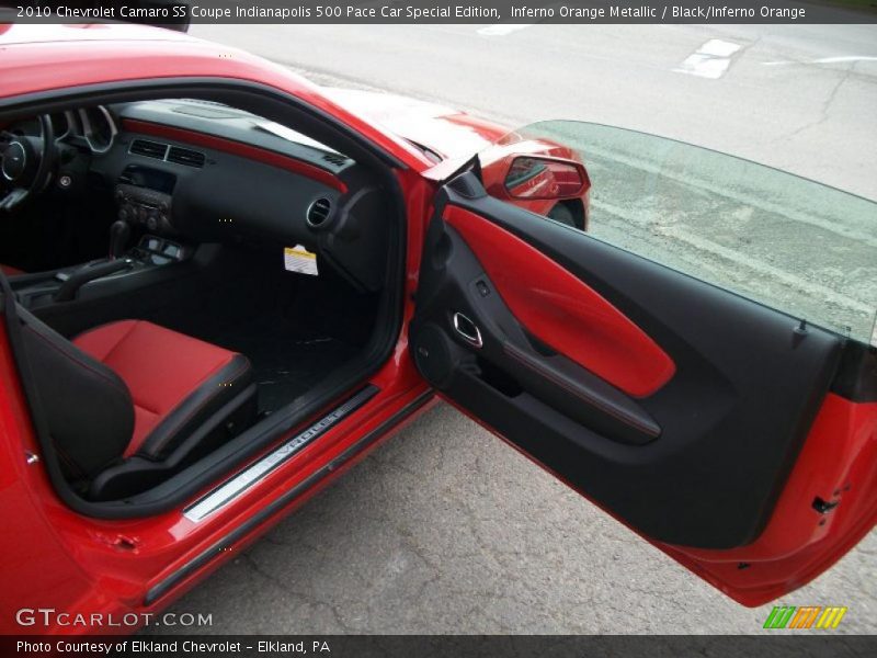 Inferno Orange Metallic / Black/Inferno Orange 2010 Chevrolet Camaro SS Coupe Indianapolis 500 Pace Car Special Edition
