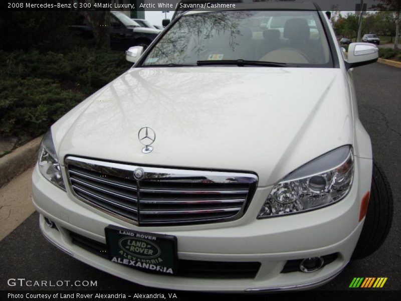 Arctic White / Savanna/Cashmere 2008 Mercedes-Benz C 300 4Matic Luxury