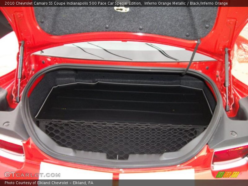  2010 Camaro SS Coupe Indianapolis 500 Pace Car Special Edition Trunk