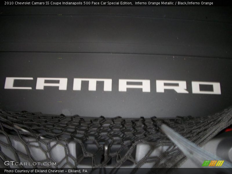 Inferno Orange Metallic / Black/Inferno Orange 2010 Chevrolet Camaro SS Coupe Indianapolis 500 Pace Car Special Edition