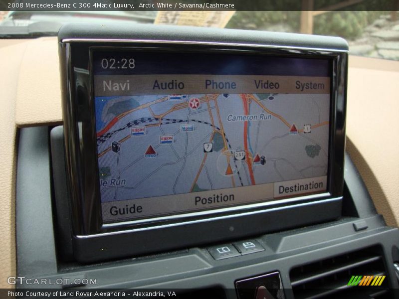 Arctic White / Savanna/Cashmere 2008 Mercedes-Benz C 300 4Matic Luxury