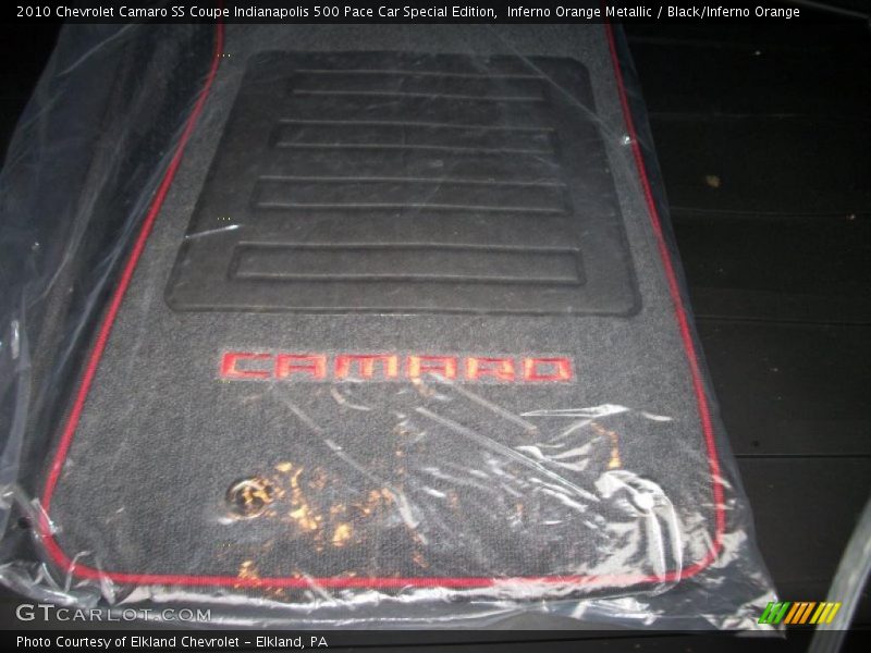 Inferno Orange Metallic / Black/Inferno Orange 2010 Chevrolet Camaro SS Coupe Indianapolis 500 Pace Car Special Edition