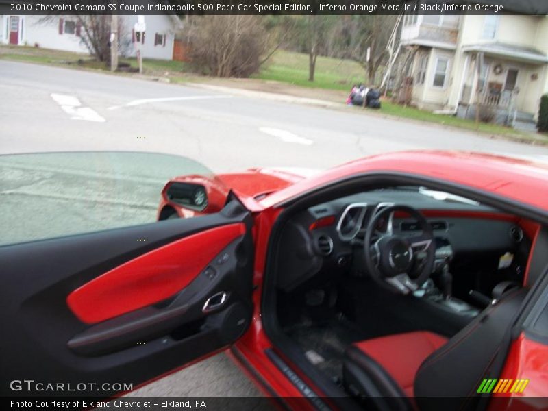 Inferno Orange Metallic / Black/Inferno Orange 2010 Chevrolet Camaro SS Coupe Indianapolis 500 Pace Car Special Edition
