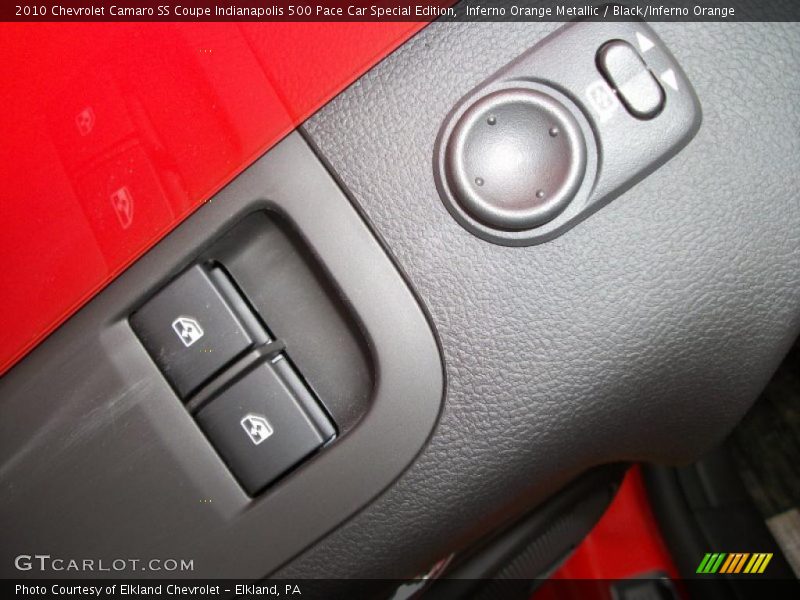 Controls of 2010 Camaro SS Coupe Indianapolis 500 Pace Car Special Edition