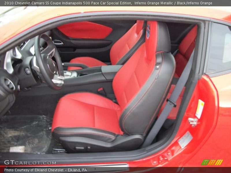  2010 Camaro SS Coupe Indianapolis 500 Pace Car Special Edition Black/Inferno Orange Interior