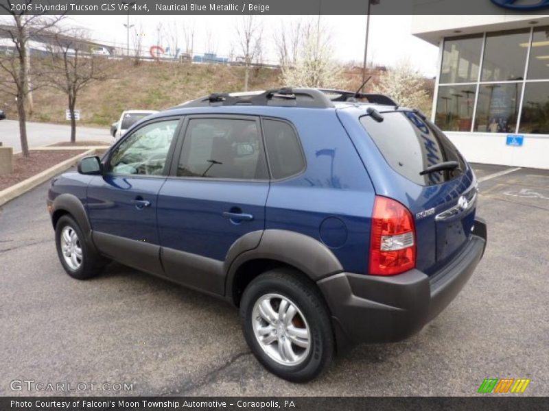 Nautical Blue Metallic / Beige 2006 Hyundai Tucson GLS V6 4x4