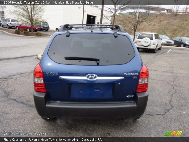 Nautical Blue Metallic / Beige 2006 Hyundai Tucson GLS V6 4x4
