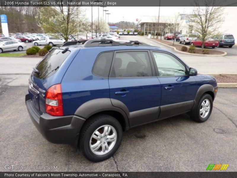 Nautical Blue Metallic / Beige 2006 Hyundai Tucson GLS V6 4x4