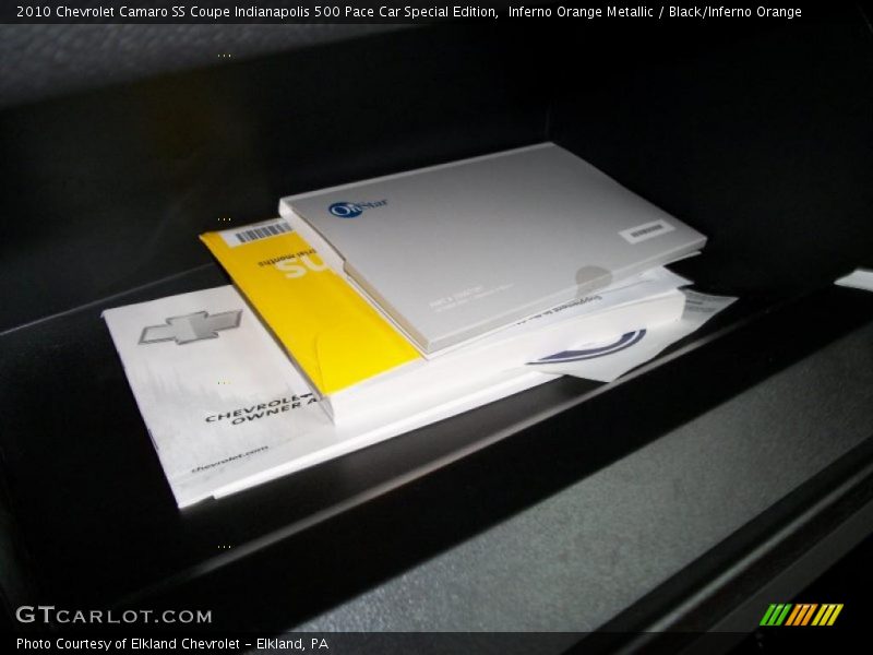 Books/Manuals of 2010 Camaro SS Coupe Indianapolis 500 Pace Car Special Edition