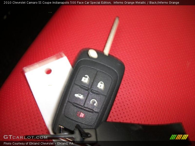 Inferno Orange Metallic / Black/Inferno Orange 2010 Chevrolet Camaro SS Coupe Indianapolis 500 Pace Car Special Edition