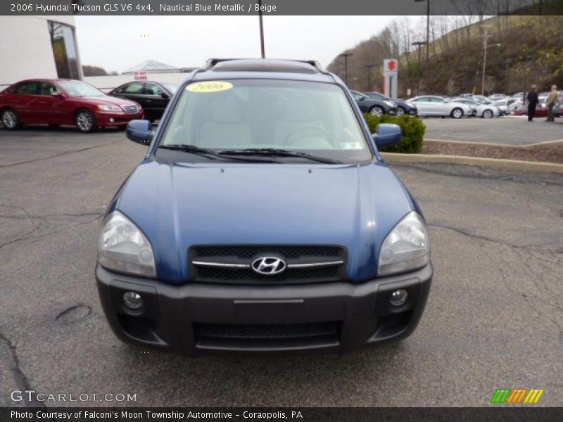 Nautical Blue Metallic / Beige 2006 Hyundai Tucson GLS V6 4x4