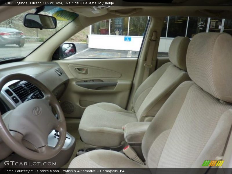 Nautical Blue Metallic / Beige 2006 Hyundai Tucson GLS V6 4x4