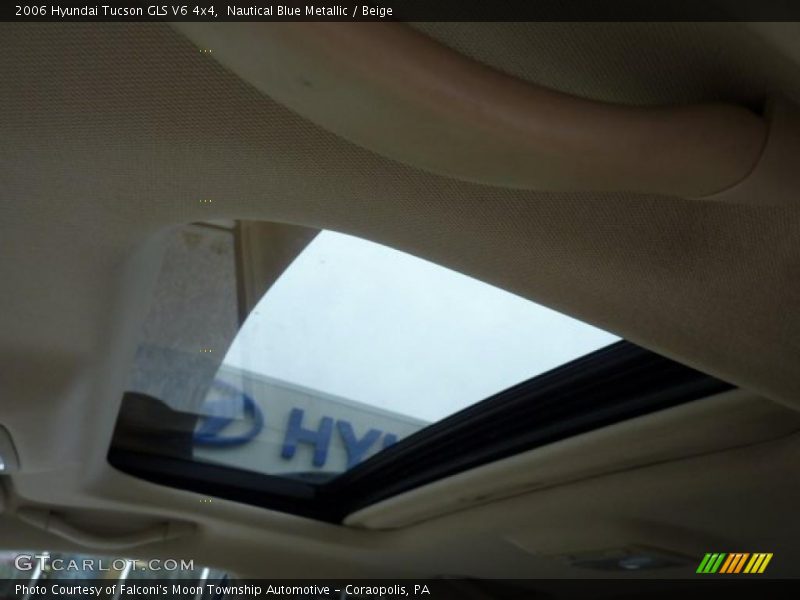 Nautical Blue Metallic / Beige 2006 Hyundai Tucson GLS V6 4x4