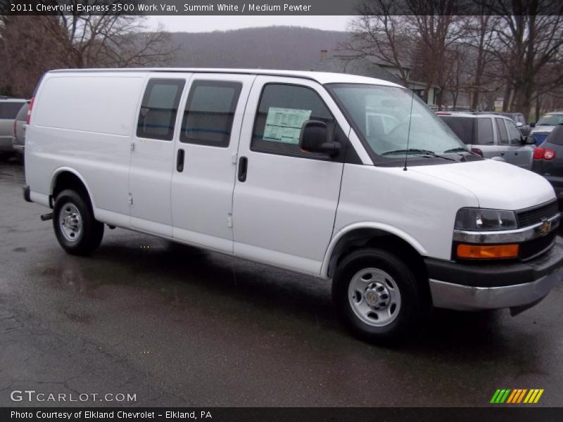Summit White / Medium Pewter 2011 Chevrolet Express 3500 Work Van