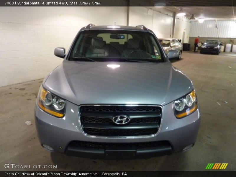 Steel Gray / Gray 2008 Hyundai Santa Fe Limited 4WD