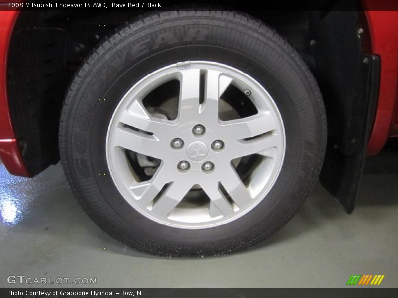 Rave Red / Black 2008 Mitsubishi Endeavor LS AWD