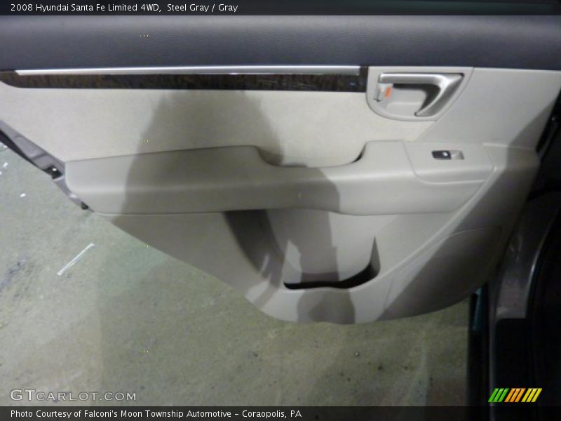 Steel Gray / Gray 2008 Hyundai Santa Fe Limited 4WD