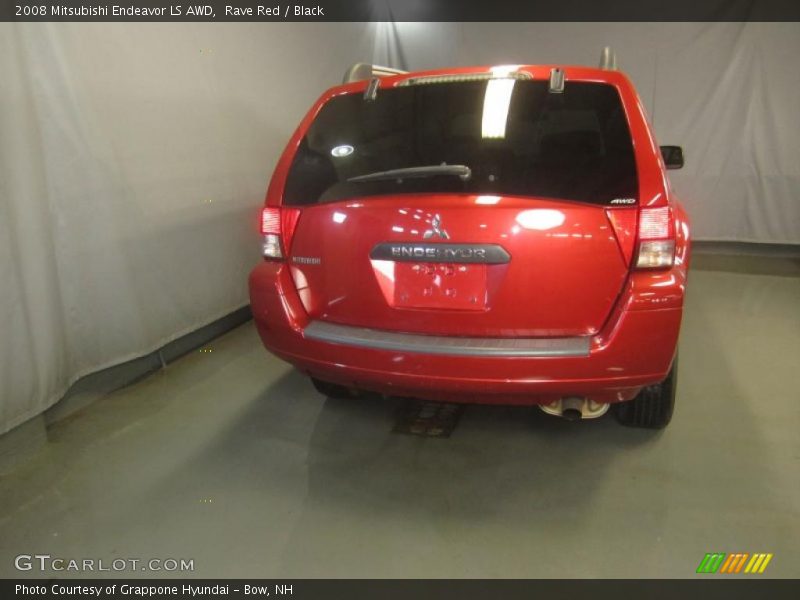 Rave Red / Black 2008 Mitsubishi Endeavor LS AWD