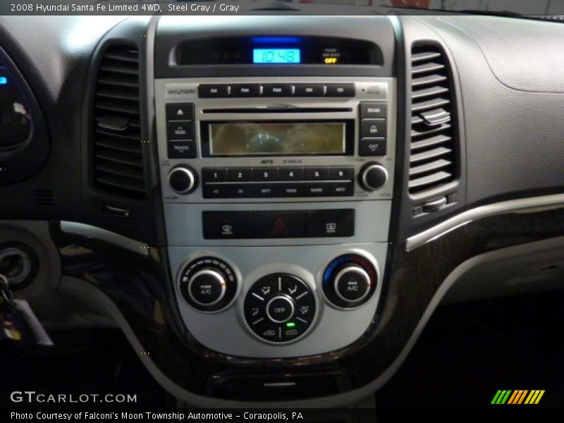 Steel Gray / Gray 2008 Hyundai Santa Fe Limited 4WD