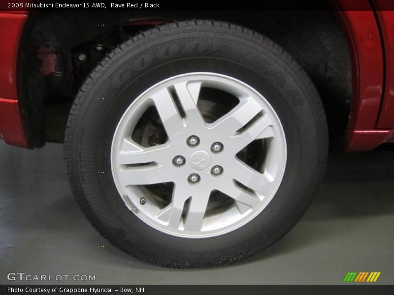 Rave Red / Black 2008 Mitsubishi Endeavor LS AWD