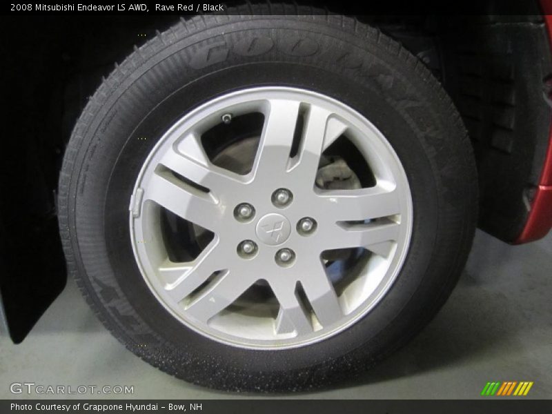 Rave Red / Black 2008 Mitsubishi Endeavor LS AWD