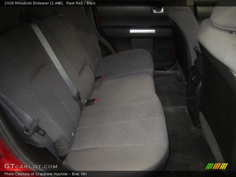Rave Red / Black 2008 Mitsubishi Endeavor LS AWD