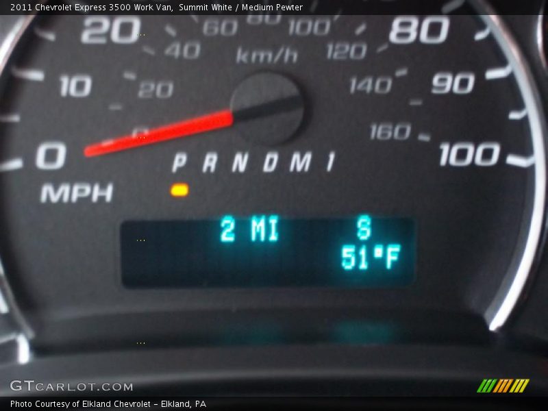 Summit White / Medium Pewter 2011 Chevrolet Express 3500 Work Van