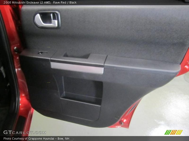 Rave Red / Black 2008 Mitsubishi Endeavor LS AWD