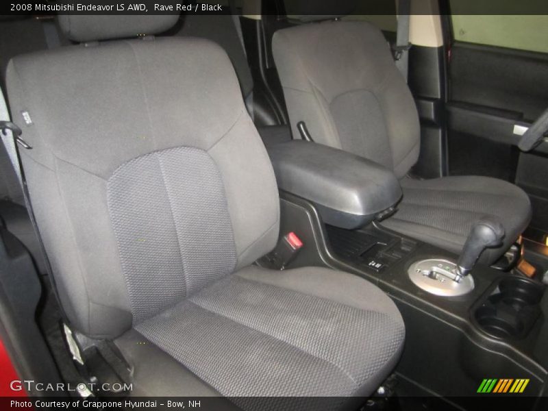 Rave Red / Black 2008 Mitsubishi Endeavor LS AWD