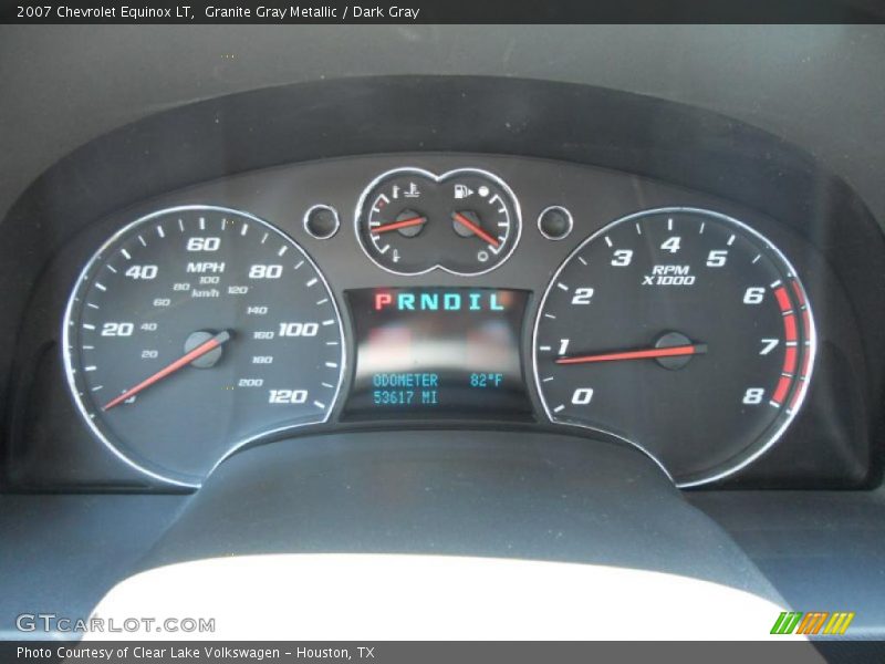 Granite Gray Metallic / Dark Gray 2007 Chevrolet Equinox LT