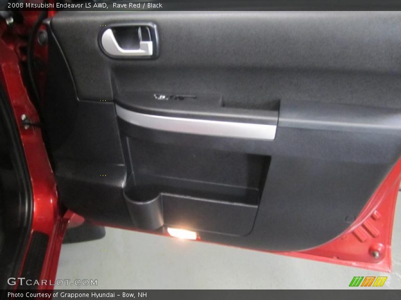 Rave Red / Black 2008 Mitsubishi Endeavor LS AWD