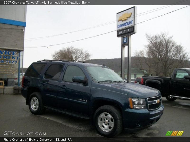 Bermuda Blue Metallic / Ebony 2007 Chevrolet Tahoe LT 4x4