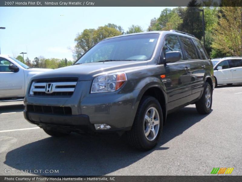 Nimbus Gray Metallic / Gray 2007 Honda Pilot EX