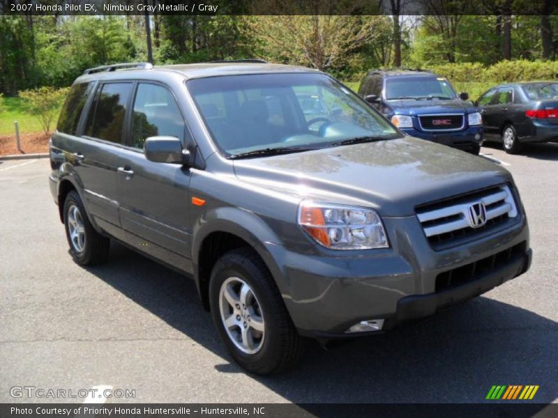 Nimbus Gray Metallic / Gray 2007 Honda Pilot EX