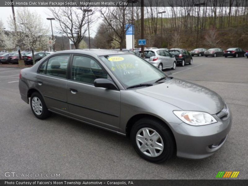 Magnesium Metallic / Gray 2005 Honda Civic Value Package Sedan