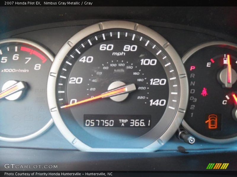 Nimbus Gray Metallic / Gray 2007 Honda Pilot EX