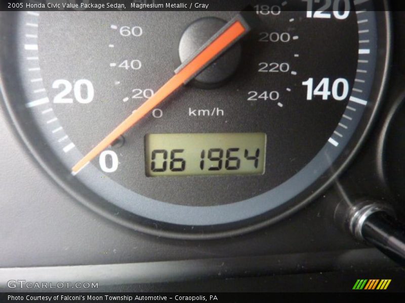 Magnesium Metallic / Gray 2005 Honda Civic Value Package Sedan