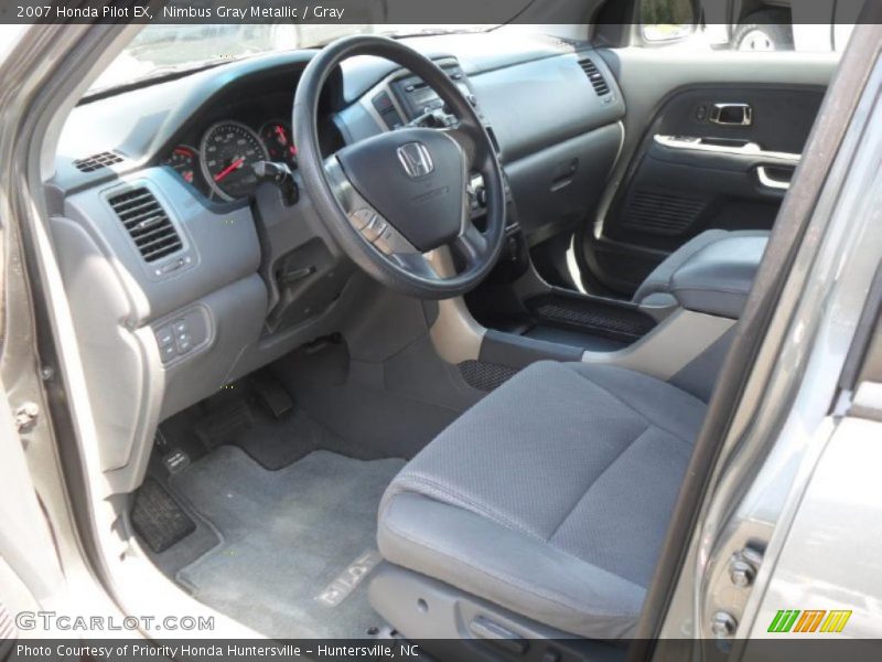 Nimbus Gray Metallic / Gray 2007 Honda Pilot EX