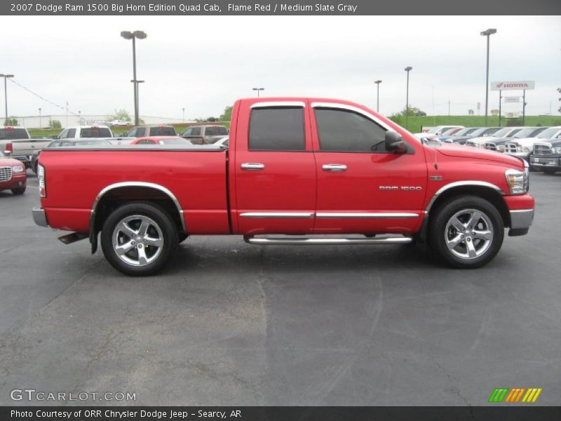 Flame Red / Medium Slate Gray 2007 Dodge Ram 1500 Big Horn Edition Quad Cab